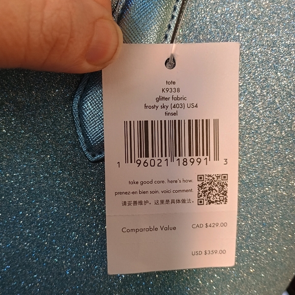 ♠️Kate Spade New York Glitter Tote NWT - Picture 5 of 5
